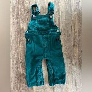 Hanna Andersson Green Corduroy Overalls